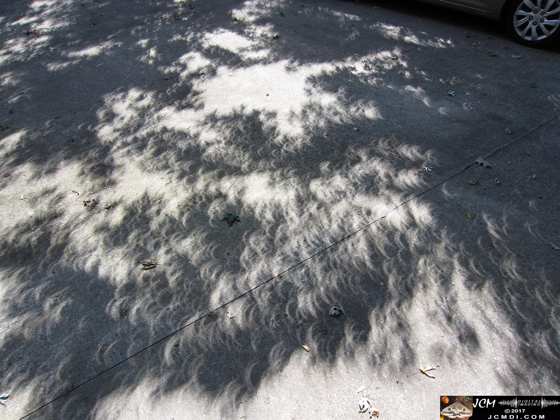 Total Eclipse - crescent shadows during partial phase